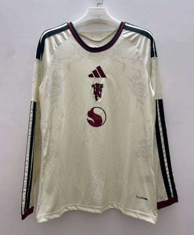 AAA Quality Manchester Utd 26/27 Third Off White Long Jersey